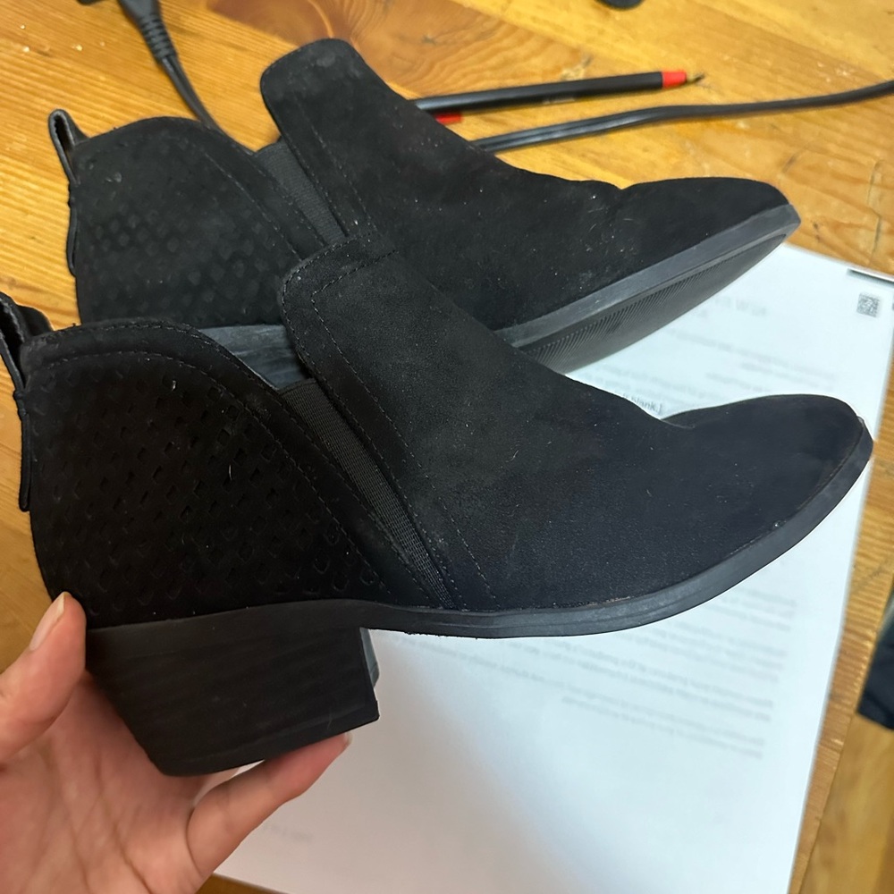 Black Suede Ankle Boots